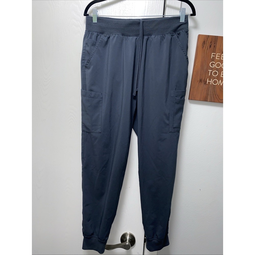 Easy Stretch Gray Medium Scrubs Jogger Women's Petite